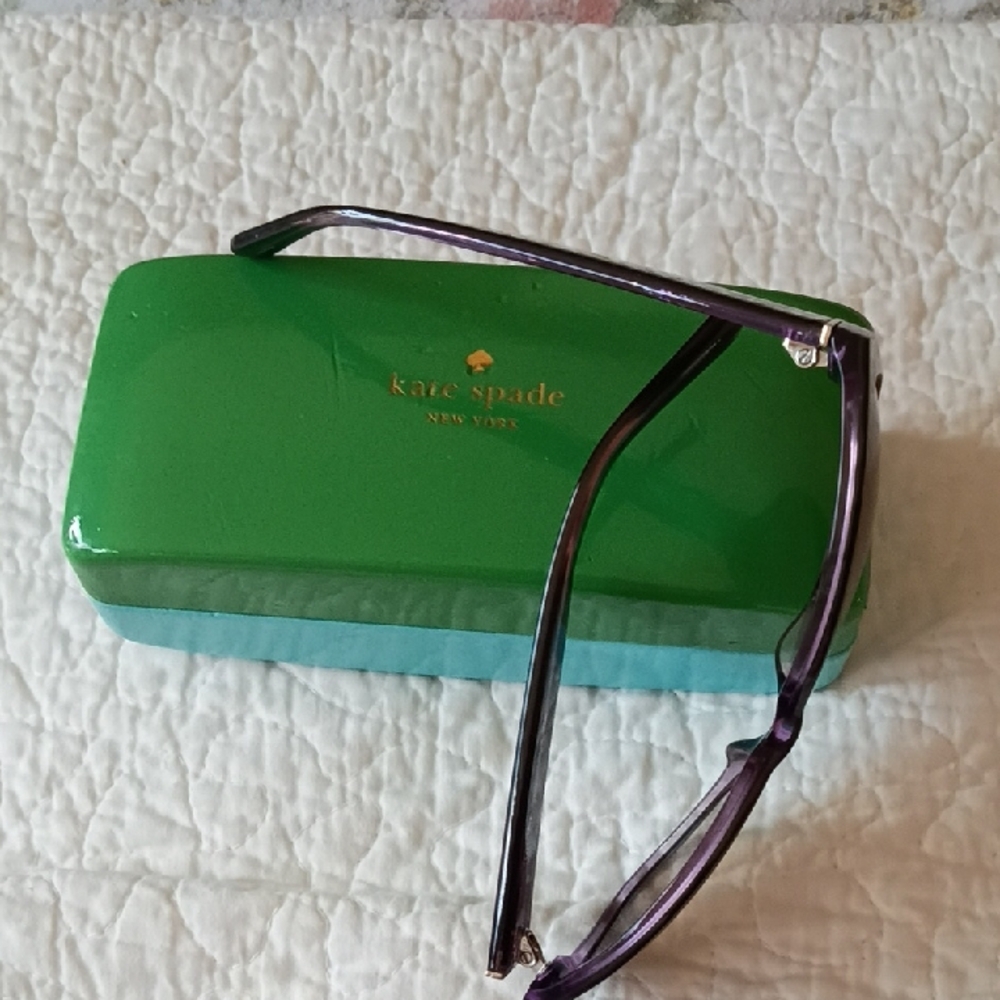 KATE SPADE Dark Purple Sunglasses w/ Dedicated K. Spade Case. Brand New!